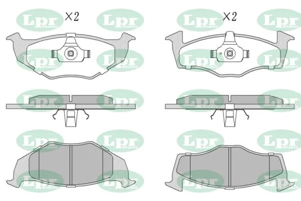 LPR-CN fékbetétkészlet, tárcsafék - 05P667 - TothCarparts