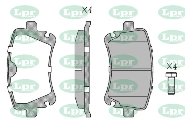 LPR-CN fékbetétkészlet, tárcsafék - 05P1398 - TothCarparts