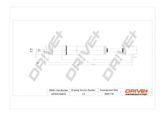 Dr!ve+ lengéscsillapító - DP1610.10.0516 - TothCarparts