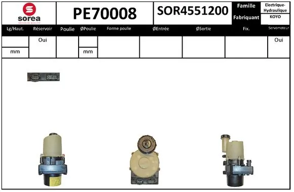 SNRA hidraulikus szivattyú, kormányzás - PE70008 - TothCarparts
