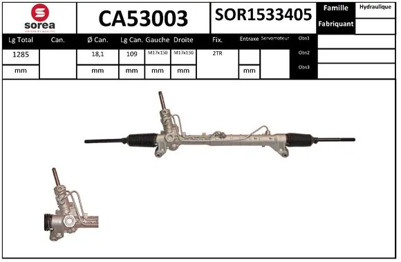 STARTCAR kormánygép - CA53003 - TothCarparts