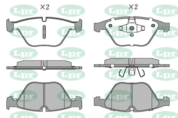 LPR-CN fékbetétkészlet, tárcsafék - 05P1509 - TothCarparts