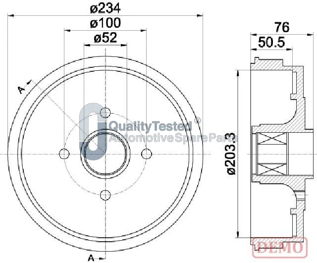 JAPANPARTS fékdob - TA0409JM - TothCarparts