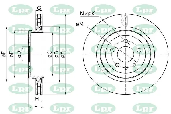 LPR-CN féktárcsa - T5001V - TothCarparts
