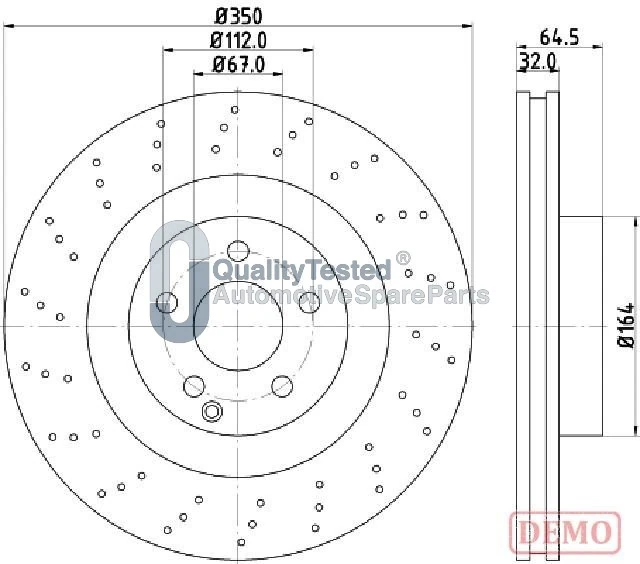 JAPANPARTS féktárcsa - DI0543JM - TothCarparts
