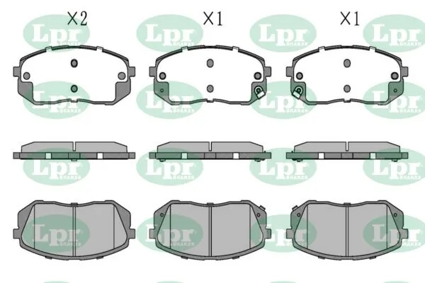 LPR-CN fékbetétkészlet, tárcsafék - 05P1689 - TothCarparts