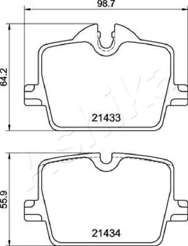 4X4 ESTANFI fékbetétkészlet, tárcsafék - EST-51-00-0123 - TothCarparts
