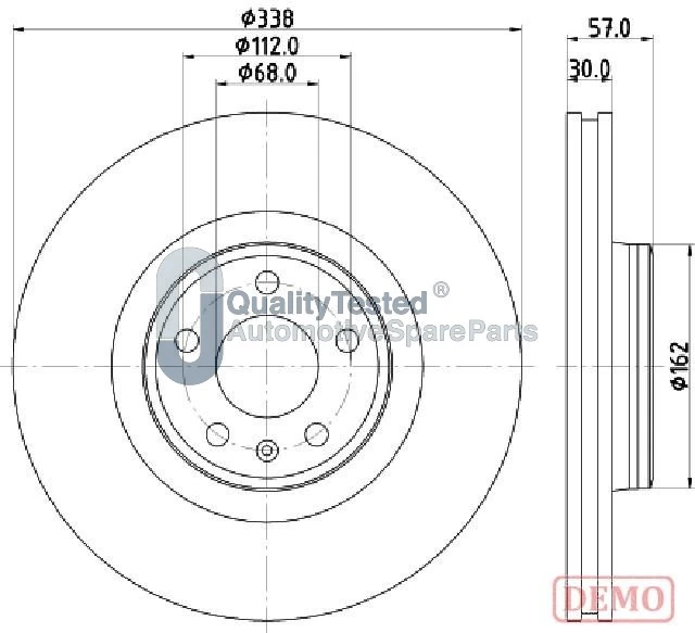 JAPANPARTS féktárcsa - DI0920JM - TothCarparts