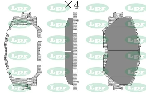 LPR-CN fékbetétkészlet, tárcsafék - 05P1258 - TothCarparts