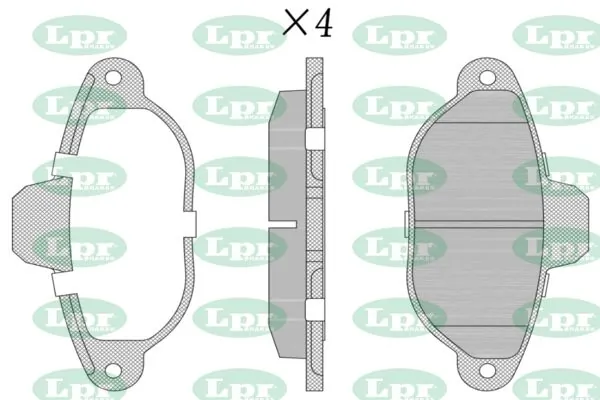 LPR-CN fékbetétkészlet, tárcsafék - 05P464 - TothCarparts