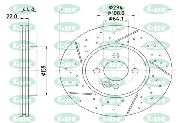 LPR-CN féktárcsa - B2055V - TothCarparts