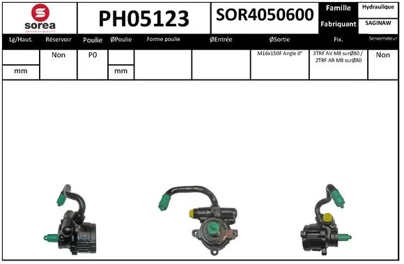 EAI hidraulikus szivattyú, kormányzás - PH05123 - TothCarparts