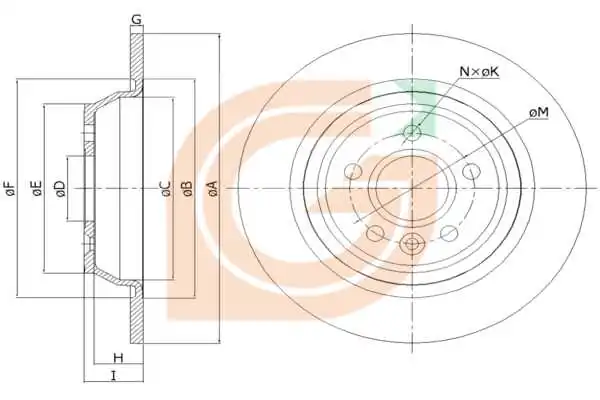 GAMA-SA féktárcsa - GM10299 - TothCarparts