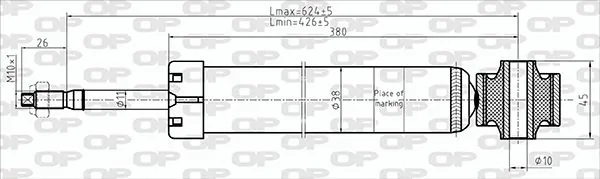 OPEN PARTS lengéscsillapító - SAB8680.32 - TothCarparts