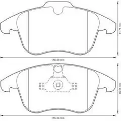 BÖLK fékbetétkészlet, tárcsafék - BOL-G041169 - TothCarparts