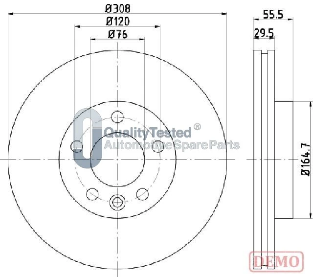 JAPANPARTS féktárcsa - DI0953JM - TothCarparts