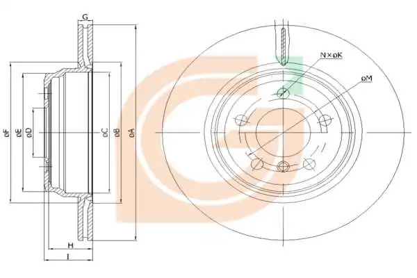 GAMA-SA féktárcsa - GM20989 - TothCarparts