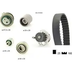 BÖLK Vízpumpa + fogasszíj készlet - BOL-F1010039 - TothCarparts