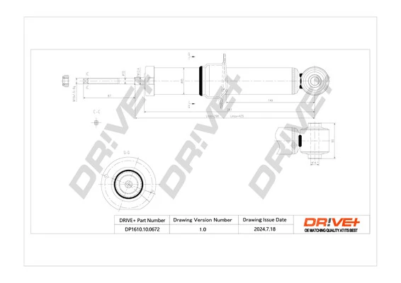 Dr!ve+ lengéscsillapító - DP1610.10.0672 - TothCarparts