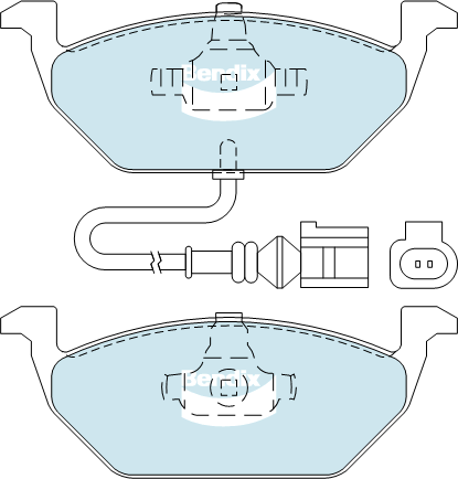 BENDIX-SEA fékbetétkészlet, tárcsafék - DB1405 MKT - TothCarparts