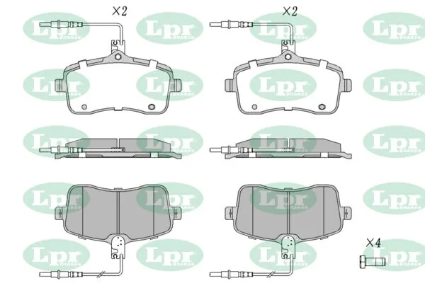 LPR-CN fékbetétkészlet, tárcsafék - 05P1196 - TothCarparts