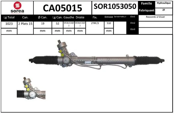 STARTCAR kormánygép - CA05015 - TothCarparts