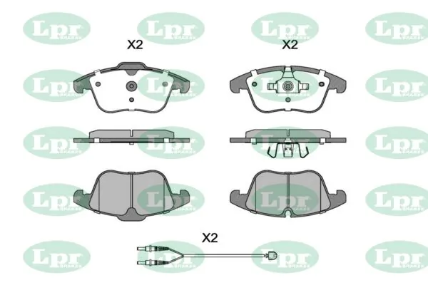 LPR-CN fékbetétkészlet, tárcsafék - 05P1486A - TothCarparts