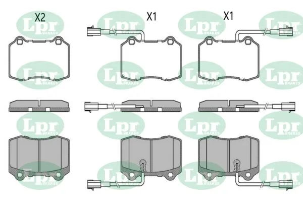 LPR-CN fékbetétkészlet, tárcsafék - 05P1665 - TothCarparts