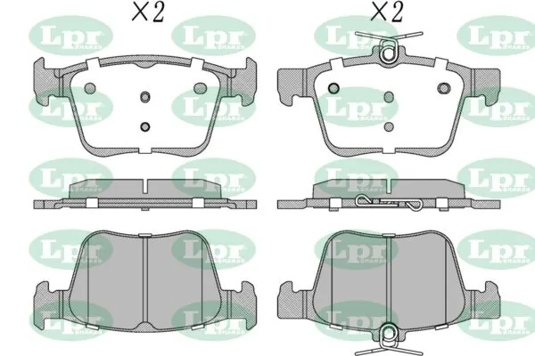 LPR-CN fékbetétkészlet, tárcsafék - 05P2104 - TothCarparts