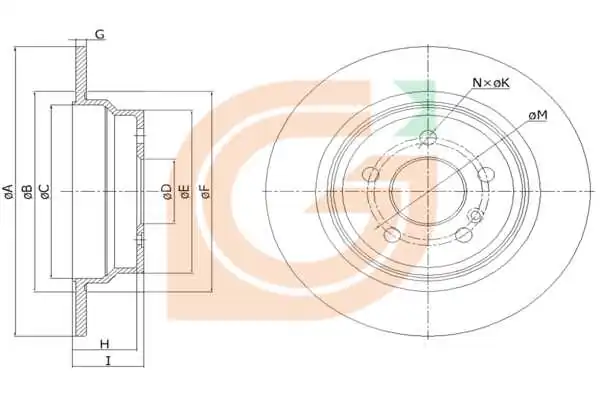 GAMA-SA féktárcsa - GM10298 - TothCarparts