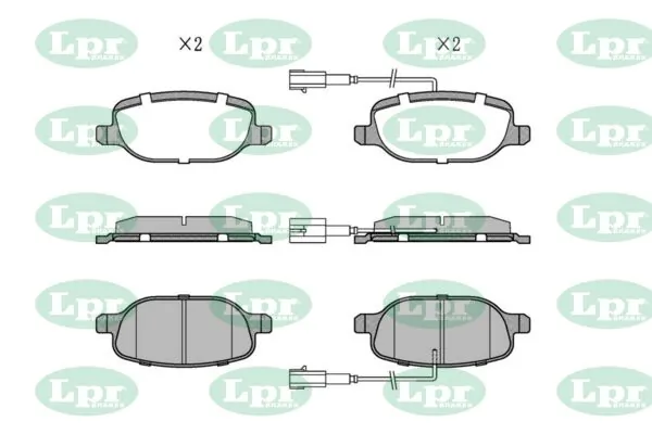 LPR-CN fékbetétkészlet, tárcsafék - 05P1659 - TothCarparts