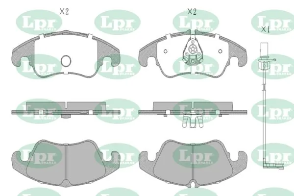 LPR-CN fékbetétkészlet, tárcsafék - 05P1420A - TothCarparts