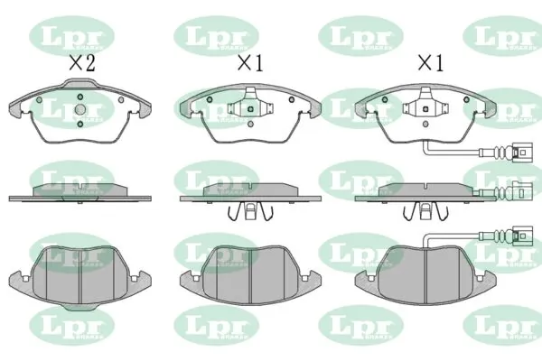 LPR-CN fékbetétkészlet, tárcsafék - 05P866 - TothCarparts