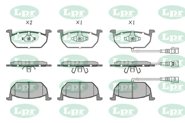 LPR-CN fékbetétkészlet, tárcsafék - 05P1836 - TothCarparts