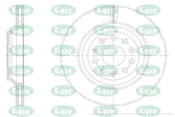 LPR-CN féktárcsa - A1014V - TothCarparts