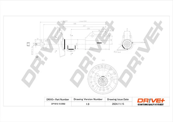 Dr!ve+ lengéscsillapító - DP1610.10.0582 - TothCarparts