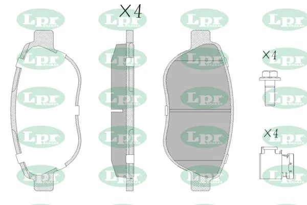 LPR-CN fékbetétkészlet, tárcsafék - 05P807K - TothCarparts