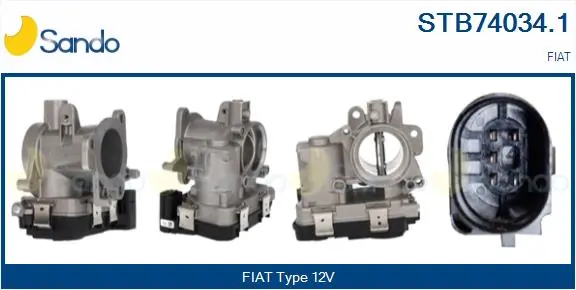 SANDO fojtószelep ház - STB74034.1 - TothCarparts