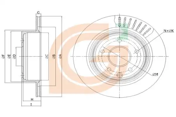GAMA-SA féktárcsa - GM20311 - TothCarparts