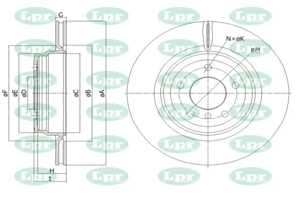 LPR-CN féktárcsa - B2023V - TothCarparts