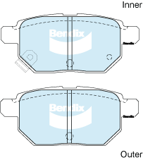 BENDIX-SEA fékbetétkészlet, tárcsafék - DB1786 HD - TothCarparts