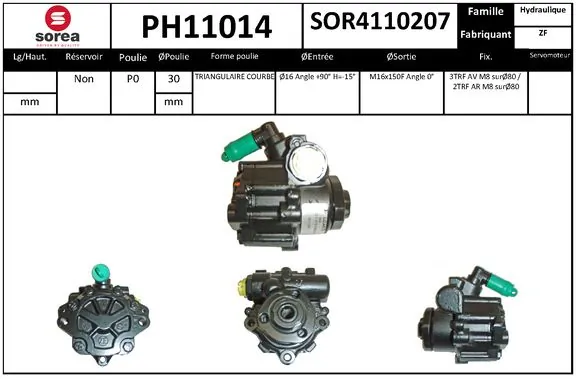 STARTCAR hidraulikus szivattyú, kormányzás - PH11014 - TothCarparts