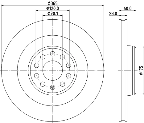 MINTEX féktárcsa - MDC83029C - TothCarparts