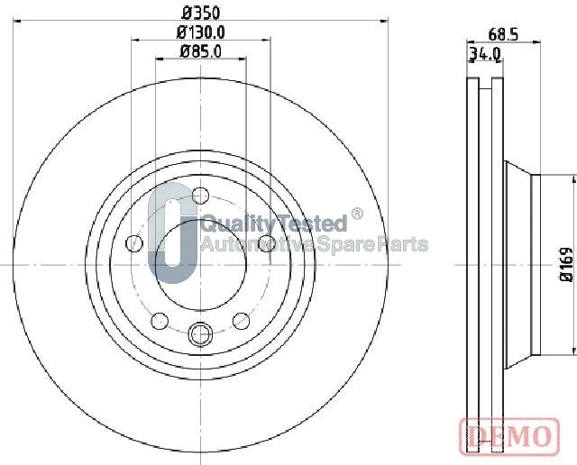 JAPANPARTS féktárcsa - DI0931JM - TothCarparts