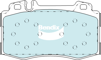 BENDIX-SEA fékbetétkészlet, tárcsafék - DB1453 GCT - TothCarparts