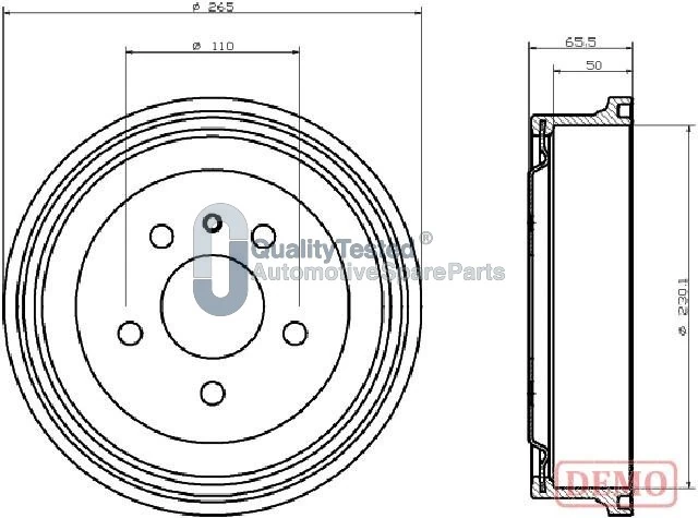 JAPANPARTS fékdob - TA0413JM - TothCarparts