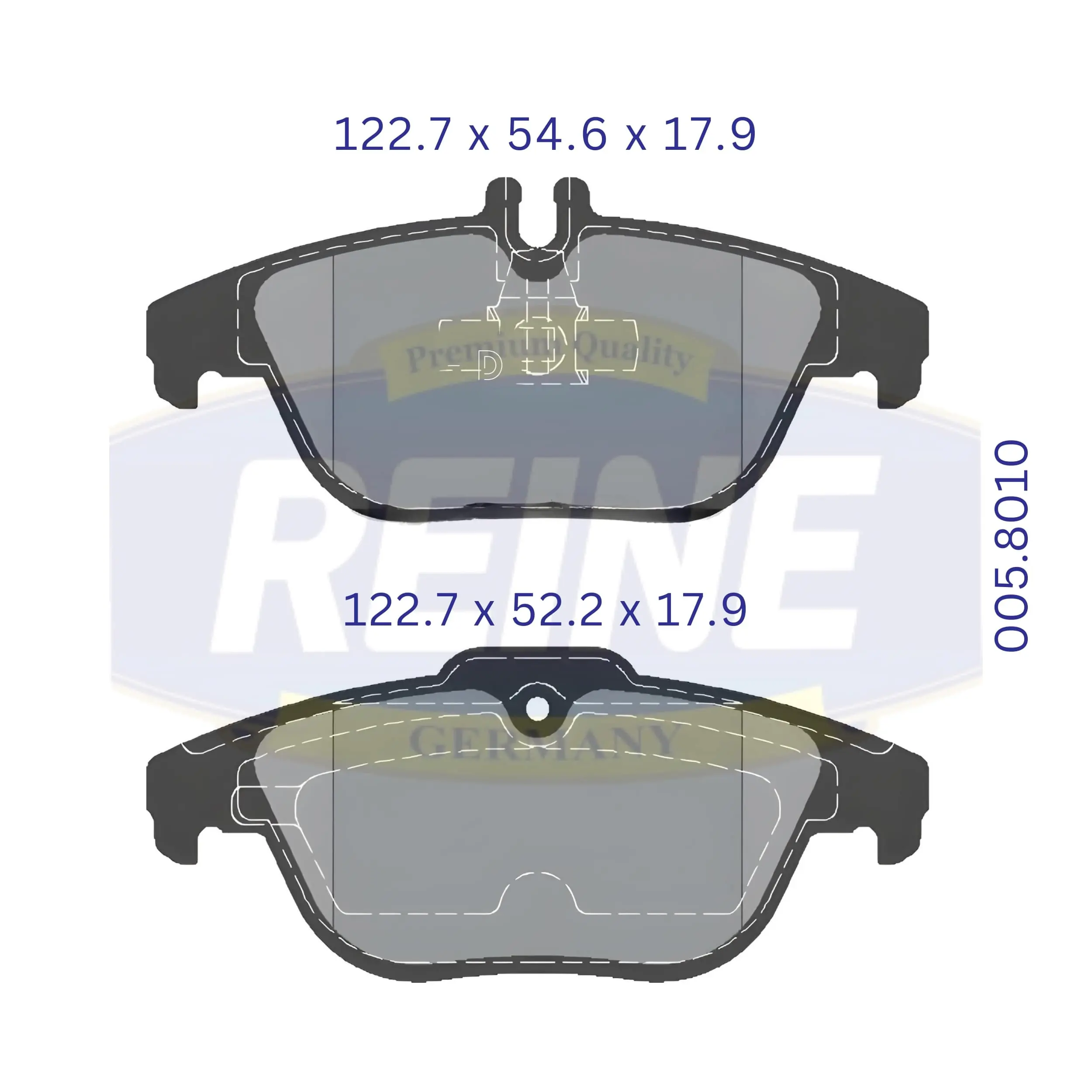 REINE GERMANY fékbetétkészlet, tárcsafék - .005.8010 - TothCarparts