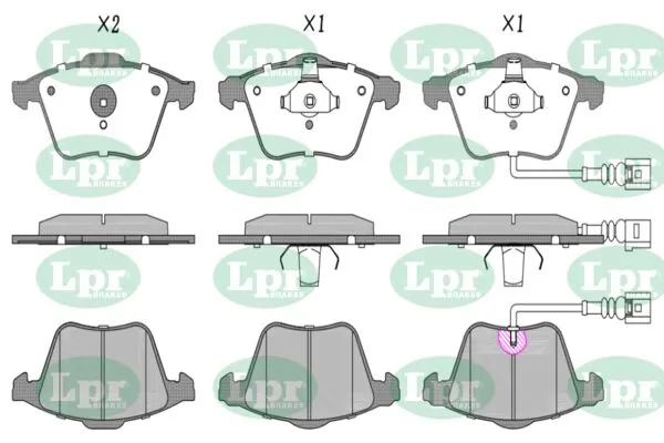 LPR-CN fékbetétkészlet, tárcsafék - 05P1384 - TothCarparts