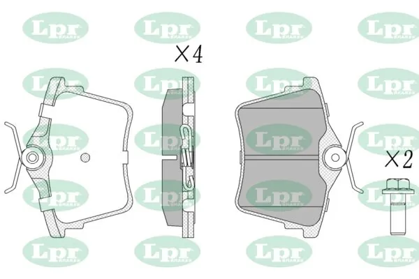 LPR-CN fékbetétkészlet, tárcsafék - 05P1195 - TothCarparts