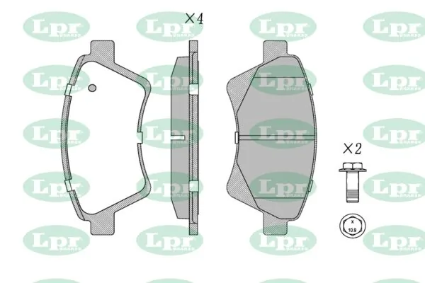 LPR-CN fékbetétkészlet, tárcsafék - 05P2059 - TothCarparts